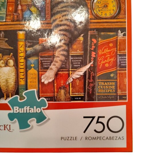 The Cats Of Charles Wysocki 750 Piece Jigsaw Puzzle Frederick The Literate - Picture 5 of 7